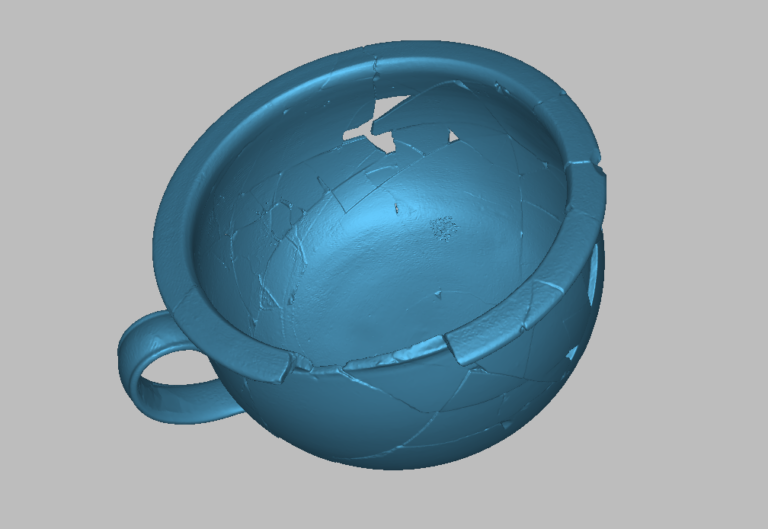 Screenshot of chamber pot scan without texture