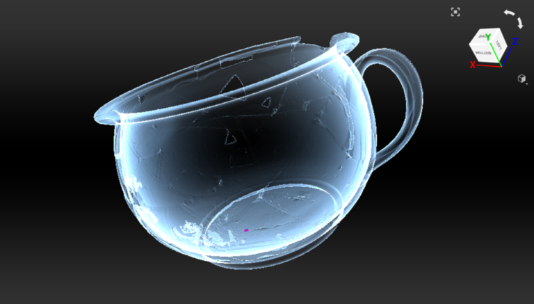 Screenshot of chamber pot scan in X-ray view